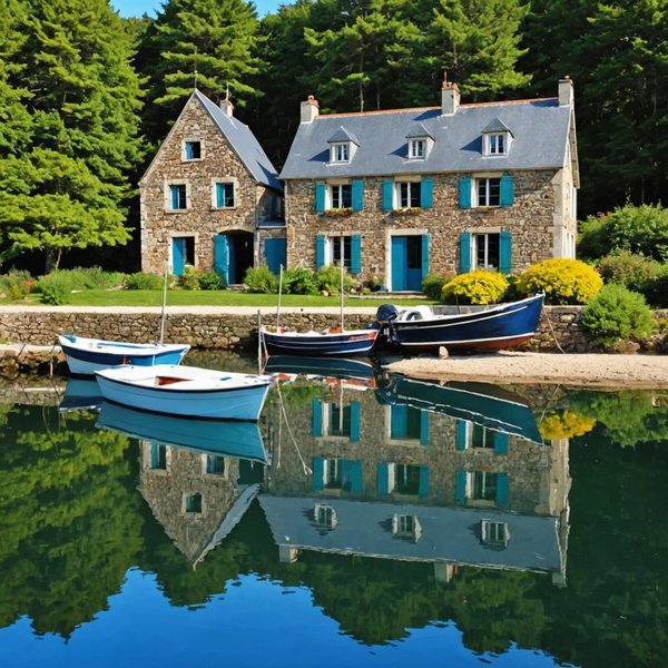 Où peut-on louer une maison de vacances en Bretagne avec des cours de cuisine bretonne et des excursions en voilier?