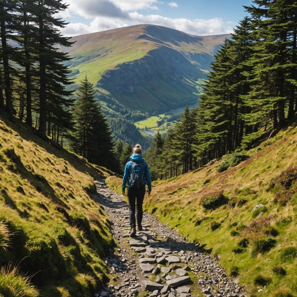 Quels sont les meilleurs itinéraires pour une randonnée dans les montagnes de Wicklow en Irlande?