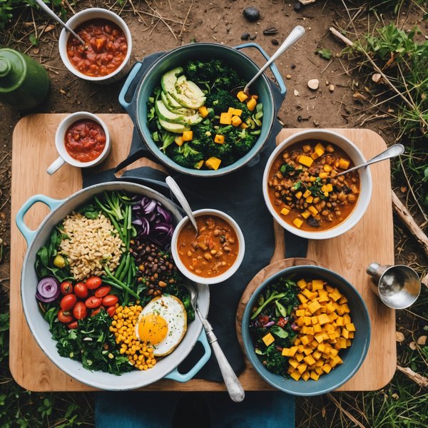 Comment préparer un menu végétalien équilibré pour un camping de plusieurs jours?