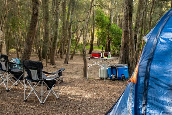 Quels sont les équipements nécessaires pour un camping en région de savane en automne ?