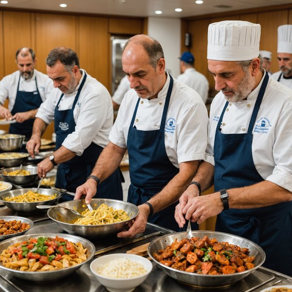 Quelle croisière propose des ateliers de cuisine grecque traditionnelle avec des chefs locaux?